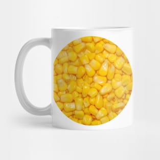 Yellow Corn Kernels Food Photograph Circle Mug